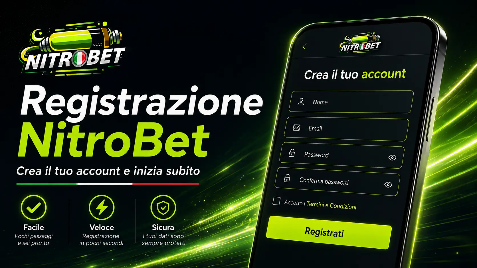 Registrazione su NitroBet