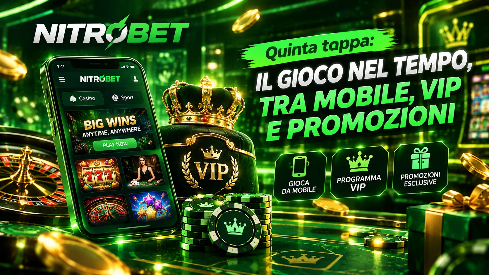 Quinta tappa: il gioco nel tempo, tra mobile, VIP e promozioni